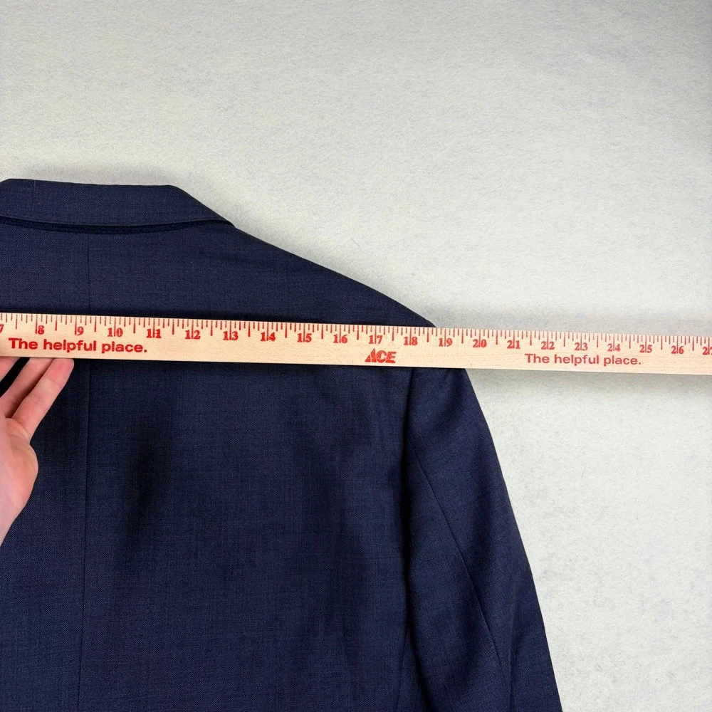 J.Crew Ludlow Sport Coat 42R Charcoal Gray Blue Tollegno Italian Wool Blazer